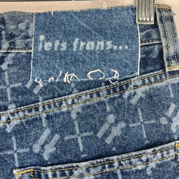 BDG Iets Frans Women's Jeans Size W 28 Denim Monogram High Waist Boyfriend - Picture 3 of 12